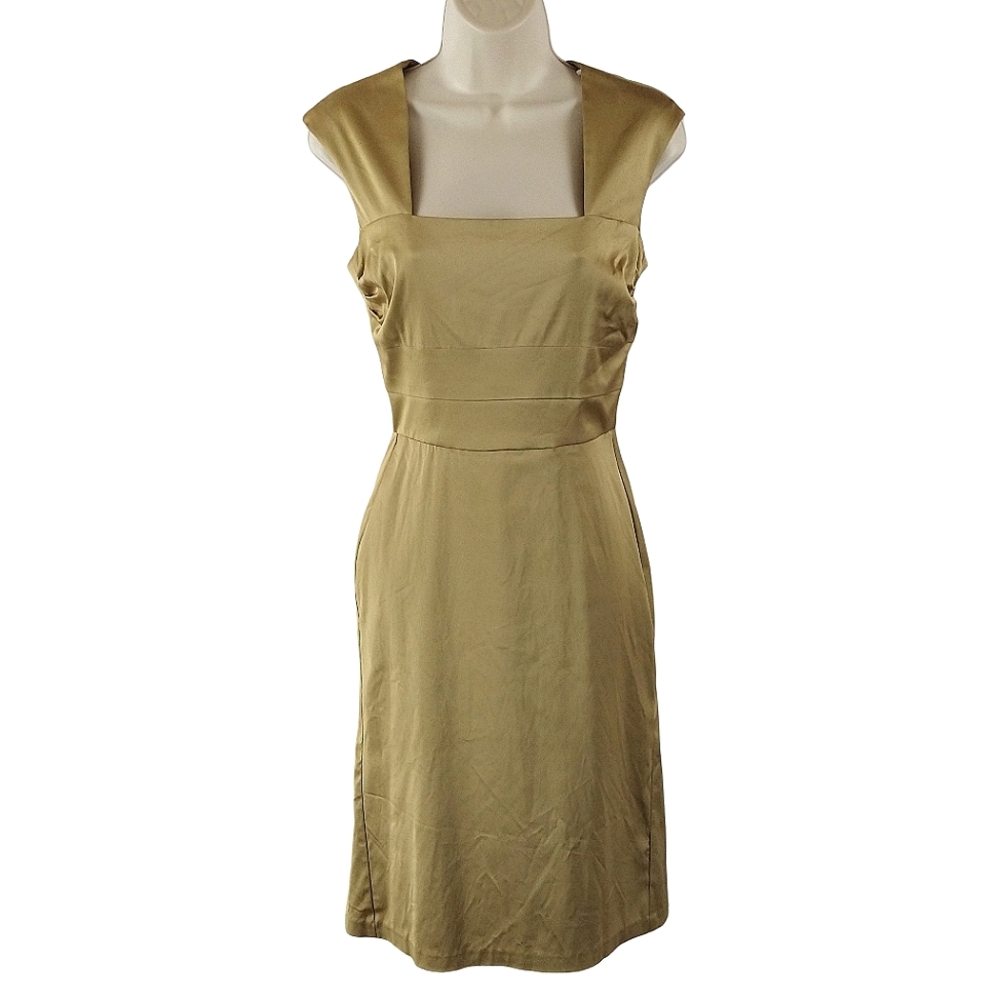 Michele Michelle mettalic gold dress